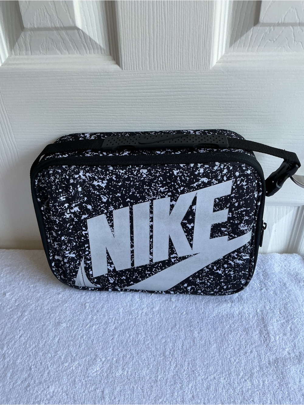 Nike Black and White Luchbox with Bold Logo